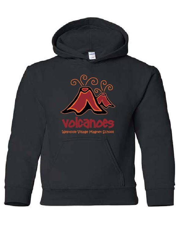 Volcano Youth Pullover Hoodie (Black)