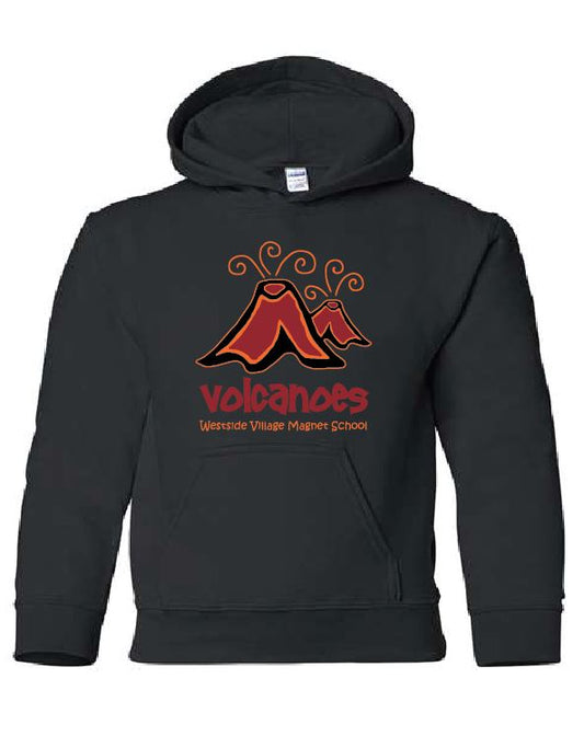 Volcano Youth Pullover Hoodie (Black)